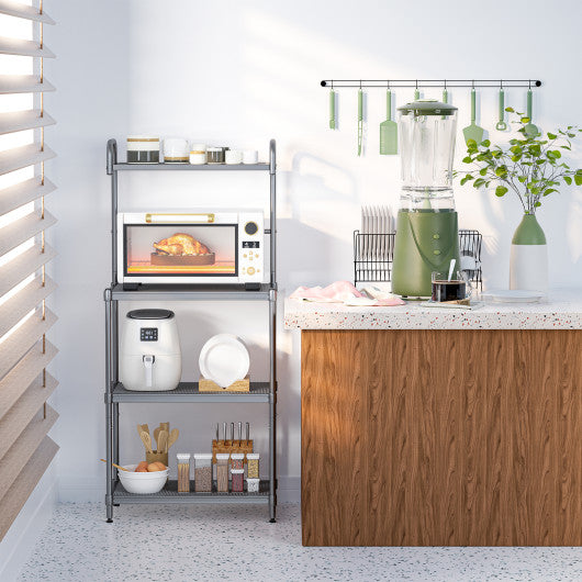 4-Tier Baker’s Rack Stand Shelves Kitchen Storage Rack Organizer