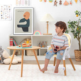 4-in-1 Convertible Baby High Chair Infant Feeding Chair with Adjustable Tray-Beige