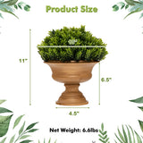 4 Pack Artificial Boxwood Topiary Trees