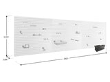 120 SQ. FT. PVC Slatwall with 40-Piece Accessory Kit