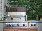 Outdoor Kitchen Stainless Steel 6 Piece Cabinet Set with Sink, 3-Drawer, 2-Door and Wall Cabinets