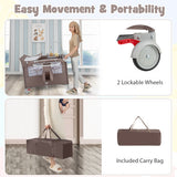5-in-1 Portable Pack and Play with Diaper Changing Table