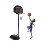 5.5 to 7.5 FT Adjustable Portable Basketball Hoop System with Anti-Rust Stand and Wheels
