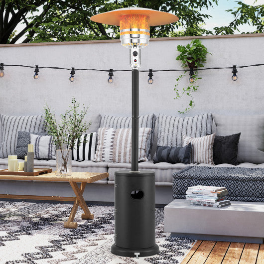 50000 BTU Propane Patio Heater with Round Table Design-Black