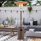 50000 BTU Propane Patio Heater with Round Table Design-Brown