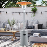 50000 BTU Propane Patio Heater with Round Table Design-Gray