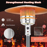 50000 BTU Propane Patio Heater with Round Table Design-Gray