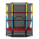 55 Inch Mini Trampoline for Kids with Safety Enclosure Net for Indoor Outdoor