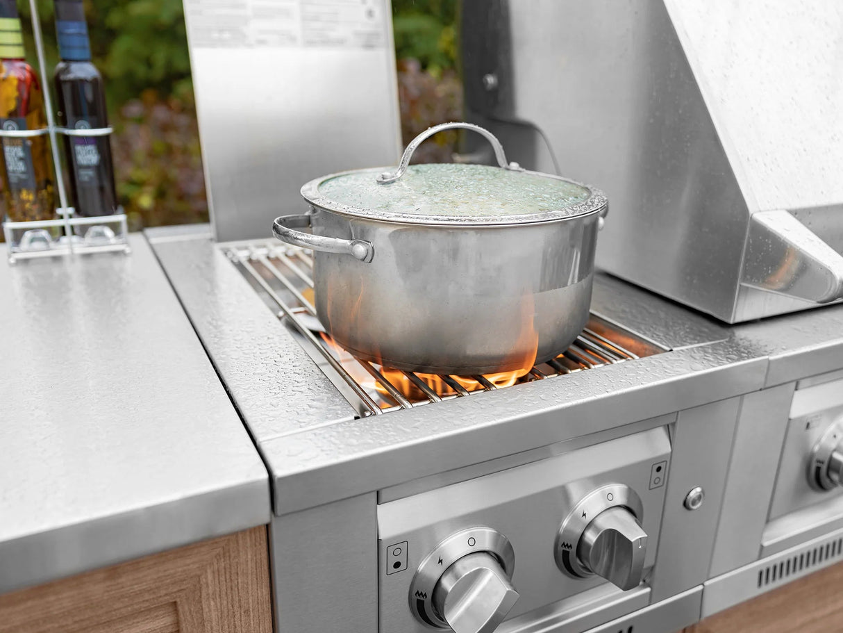 Outdoor Kitchen Aluminum Platinum Dual Side Burner