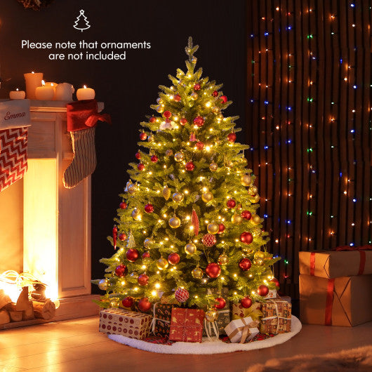 5 Feet Artificial Xmas Tree Hinged with 11 Lighting Modes and Remote Control-5 ft