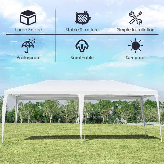 10 x 20 Feet Waterproof Canopy Tent with Tent Peg and Wind Rope