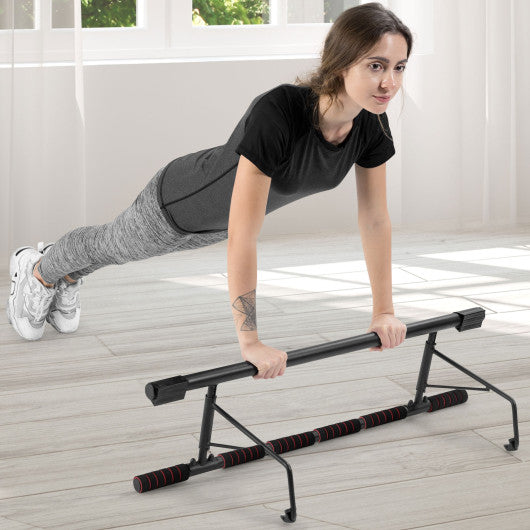 Foldable Pull Up Bar Doorway Chin Up Bar with Foam Grip for Home Gym