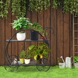 Heavy Duty Metal Flower Cart Plant Stand