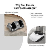 Therapeutic Shiatsu Foot Massager with High Intensity Rollers-Gray