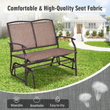 Outdoor Iron Patio Rocking Chair for Backyard and Lawn