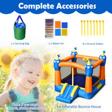 Kids Inflatable Bounce House Magic Castle with Large Jumping Area without Blower