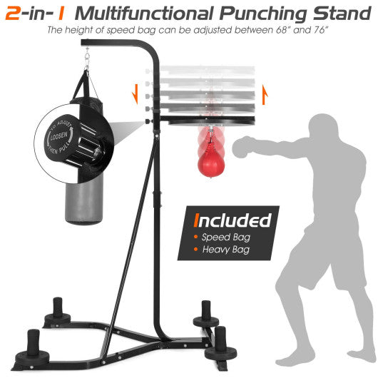 Heavy Duty Boxing Punching Stand With Heavy Bag