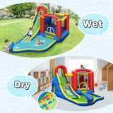 Inflatable Kid Bounce House Slide Climbing Splash Park Pool Jumping Castle Without Blower