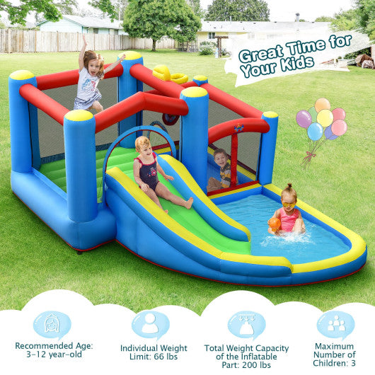 Inflatable Kids Water Slide Outdoor Indoor Slide Bounce Castle without Blower