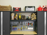 Bold Series 9 Piece Cabinet Set with Display Shelf, Wall, Base Cabinets and 30 In. Lockers