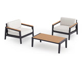 Rhodes 2 Seater Chat Set with Coffee Table