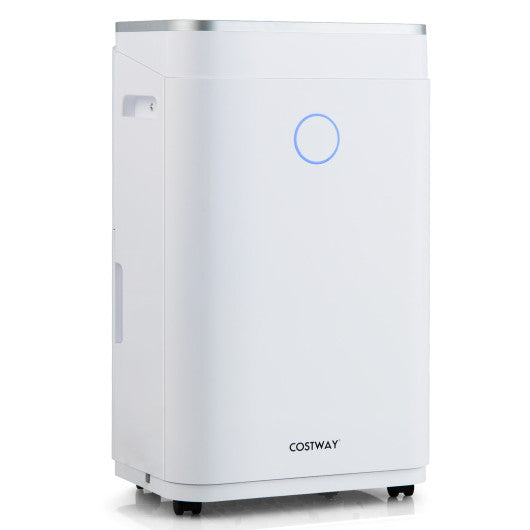 60-Pint Dehumidifier for Home and Basements 4000 Sq. Ft with 3-Color Digital Display-White