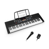 61-Key Electronic Keyboard Piano with 3 Teaching Modes  LED Display and Dual Keyboard