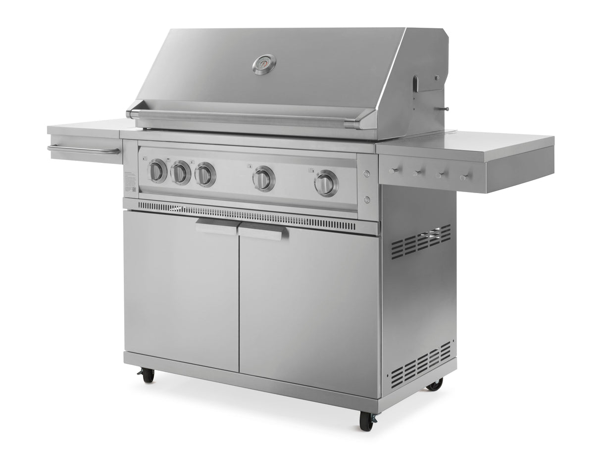 Outdoor Kitchen Grill Cart with Platinum Grill