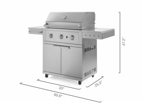 Outdoor Kitchen Grill Cart with Performance Grill