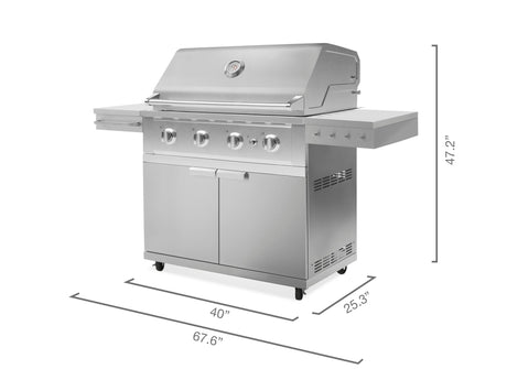 Outdoor Kitchen Grill Cart with Performance Grill