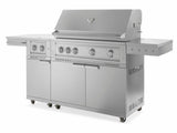 Outdoor Kitchen Grill Cart with Platinum Grill & Dual Side Burner