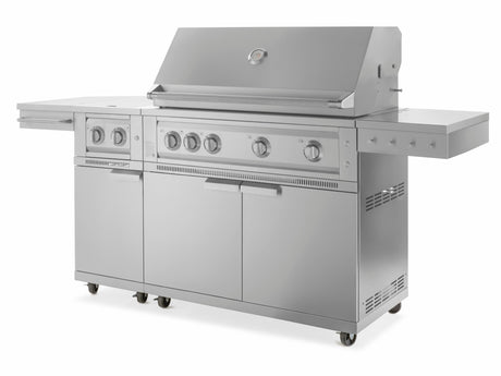 Outdoor Kitchen Grill Cart with Platinum Grill & Dual Side Burner