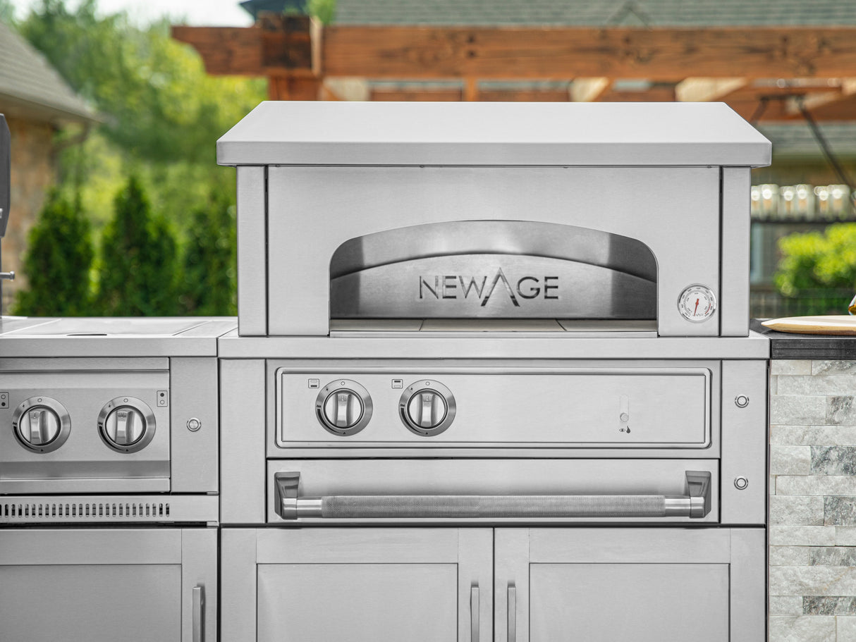 Outdoor Kitchen Platinum 33 In. Built-In Pizza Oven