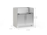 Outdoor Kitchen Signature Series 2 Piece Cabinet Set with Grill Cabinet