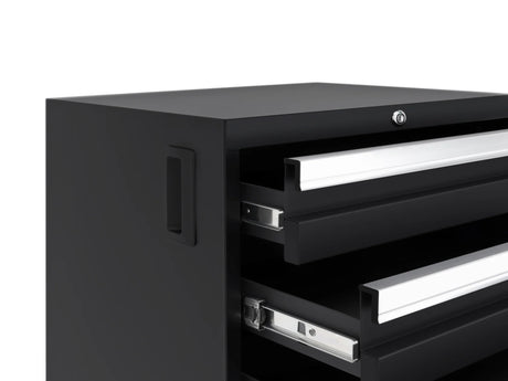 Bold Series 8 Piece Cabinet Set with Tool, Base, Wall Cabinets and 30 In. Lockers