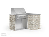 Outdoor Kitchen Signature Series 4 Piece L Shape Cabinet Set with Grill Cabinet