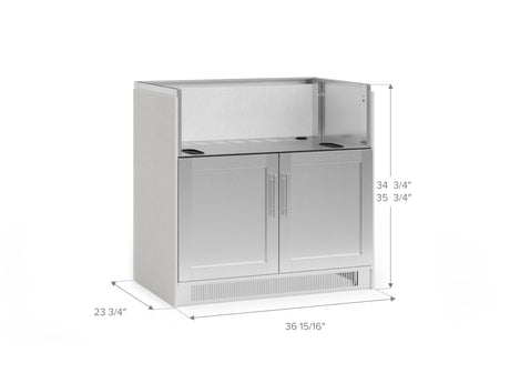 Outdoor Kitchen Signature Series 2 Piece Cabinet Set with Grill Cabinet