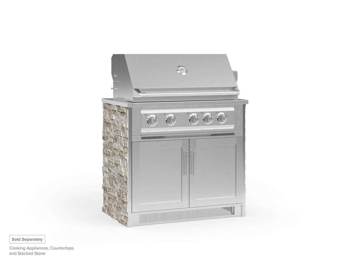 Outdoor Kitchen Signature Series 2 Piece Cabinet Set with Grill Cabinet