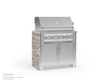 Outdoor Kitchen Signature Series 2 Piece Cabinet Set with Grill Cabinet