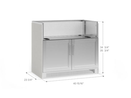 Outdoor Kitchen Signature Series 2 Piece Cabinet Set with Grill Cabinet