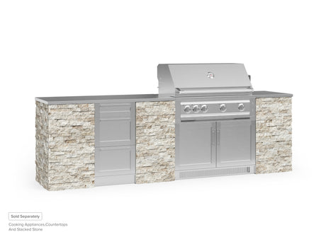 Outdoor Kitchen Signature Series 6 Piece Cabinet Set with 3 Drawer and Grill Cabinet