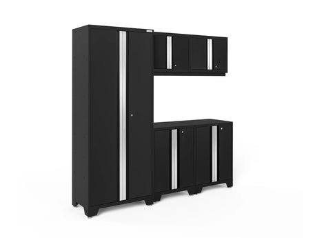Bold Series 5 Piece Cabinet Set with Base, Wall Cabinets and 30 In. Locker