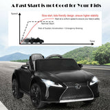 Kids Ride Lexus LC500 Licensed Remote Control Electric Vehicle-Black