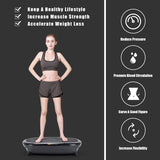 Mini Vibration Body Fitness Platform with Loop Bands-Black