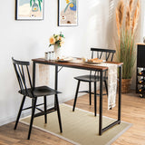 L Shaped Computer Desk and Writing Workstation for Home and Office-Coffee