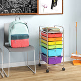 6 Drawers Rolling Storage Cart Organizer-Multicolor