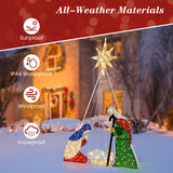 6 Feet Lighted Nativity Scene with 240 LED Lights