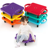 4/6-Pack Kids Scooter Board with Handles and Non-Marring Casters-6 Pack