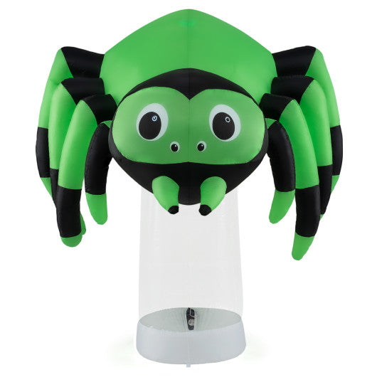 6 Feet Halloween Inflatable Spider with 3 Color Rotating Light