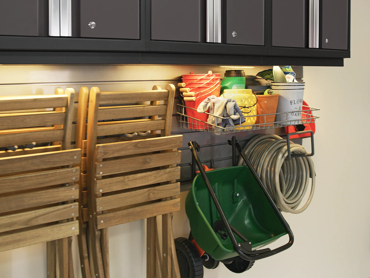 Bold Series 9 Piece Cabinet Set with Display Shelf, Wall, Base Cabinets and 30 In. Lockers